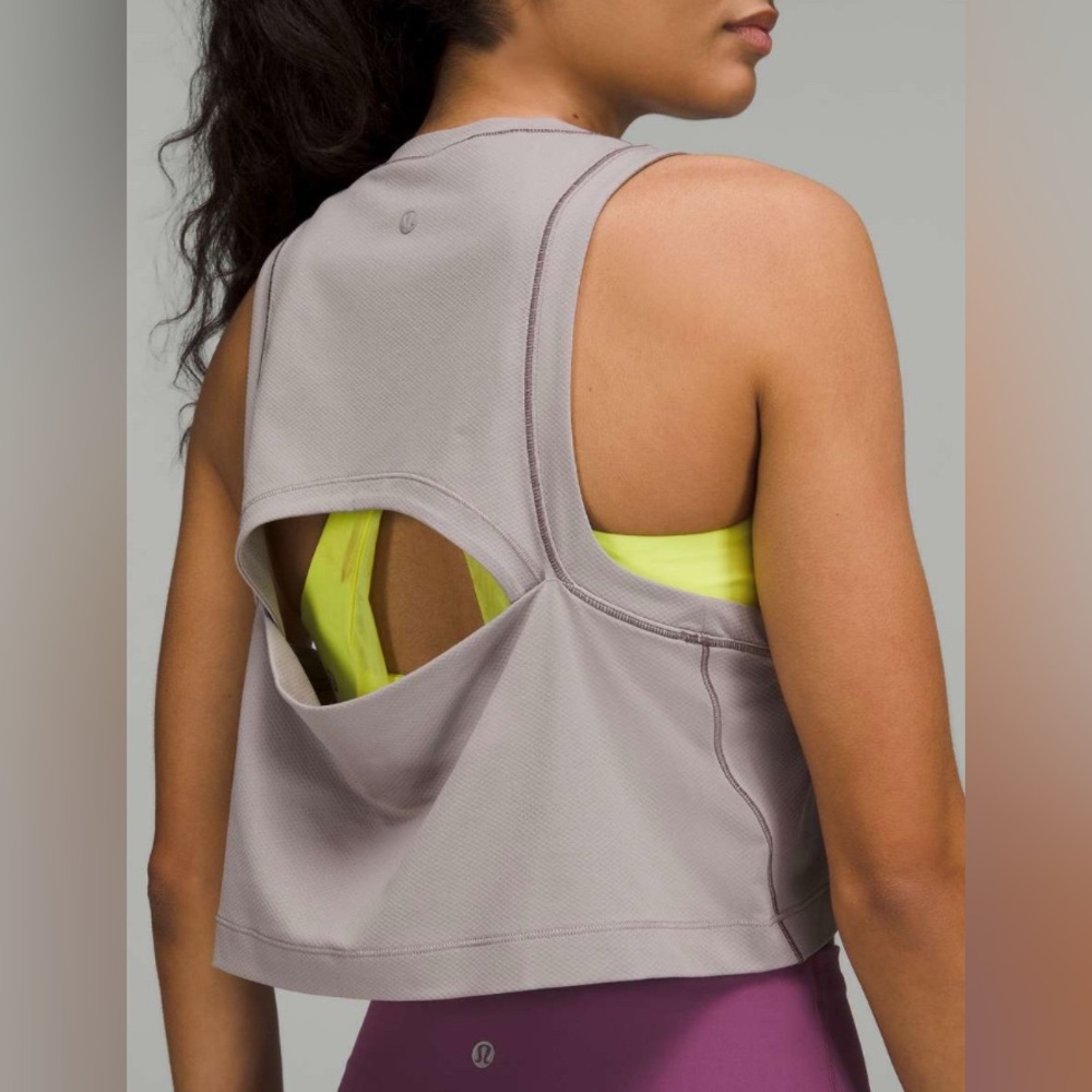 NWT•Lululemon Open-Back Cropped Training Tank Top sold out size 10